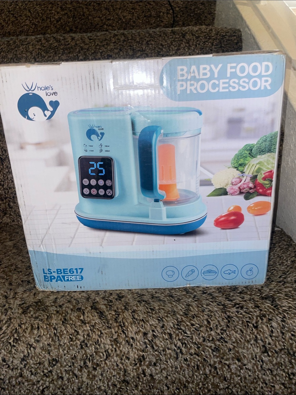 Baby Food Processor - Light Blue